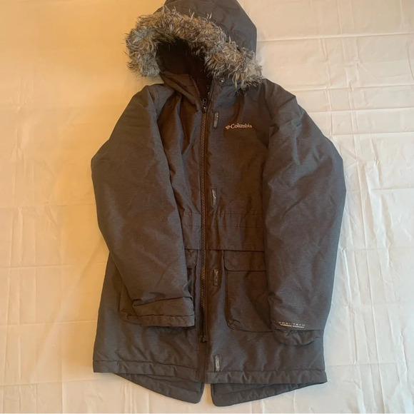 Kids Columbia Winter Coat! Size: Kids Medium (11/12) dark grey - Picture 1 of 12